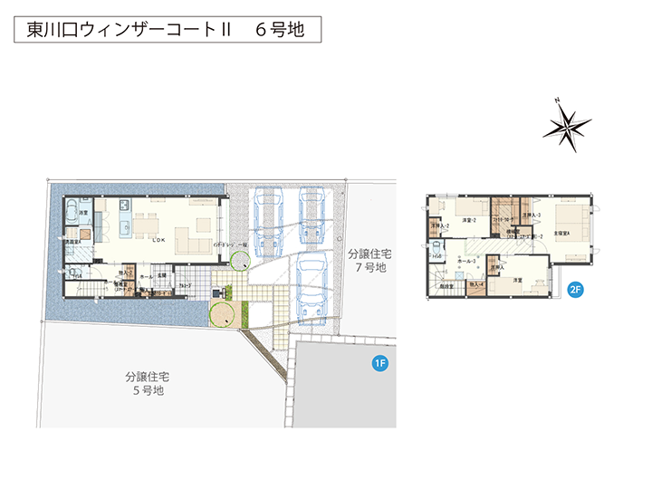 東川口ウィンザーコートⅡ ６号地：配置図