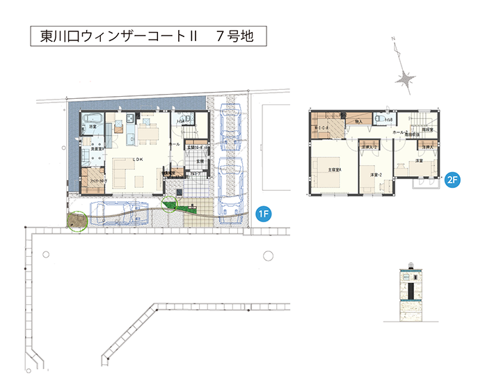 東川口ウィンザーコートⅡ ７号地：配置図