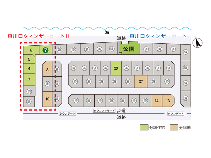 東川口ウィンザーコートⅡ ７号地：区画図