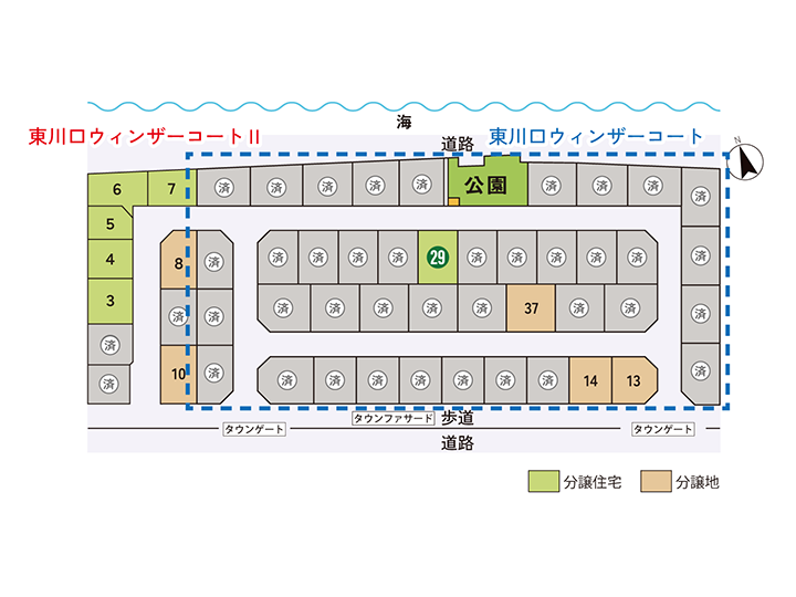 東川口ウィンザーコート 29号地：区画図