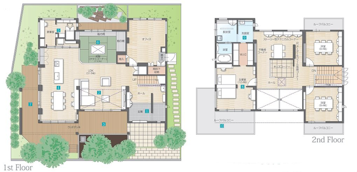 ハウジングモール倉敷展示場：間取り