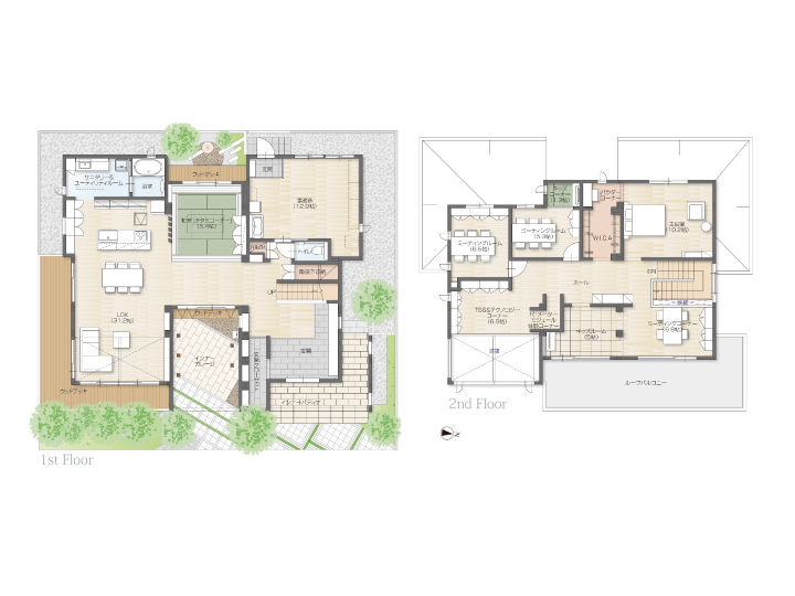 OHKハウジング展示場：間取り