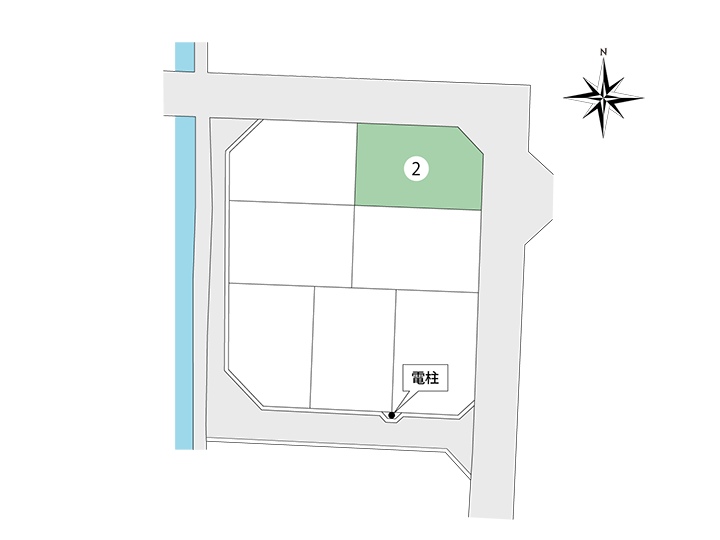 PrimeLifeTerrace西大寺東 2号地:区画図