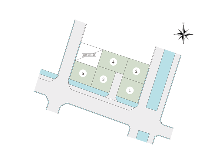 新涯町4丁目：区画図