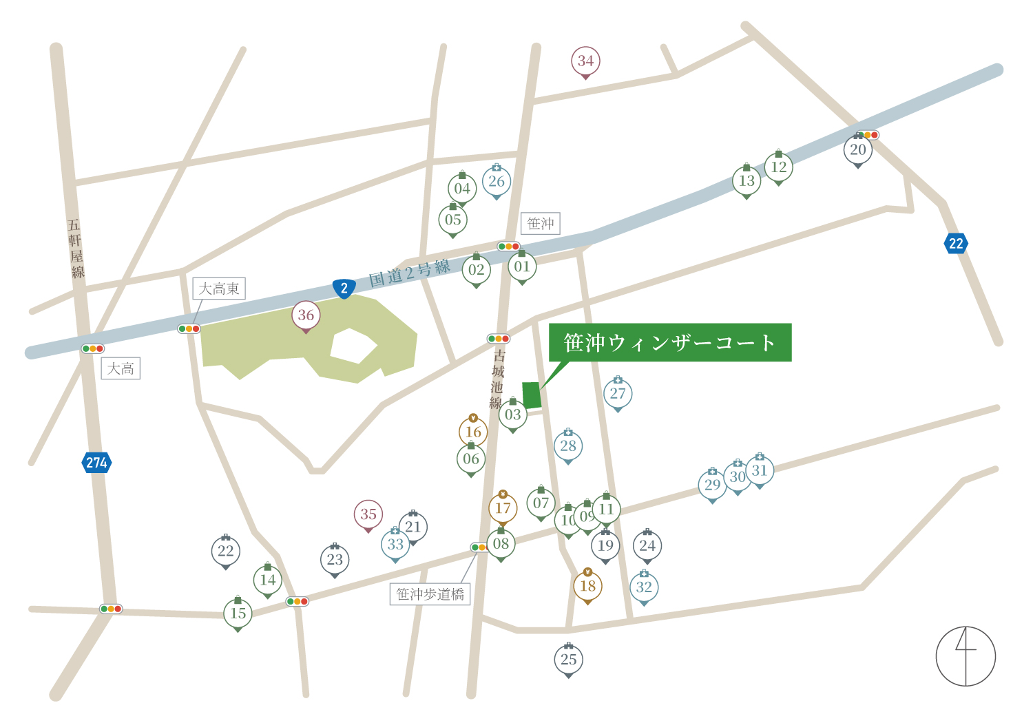 交通アクセス：MAP