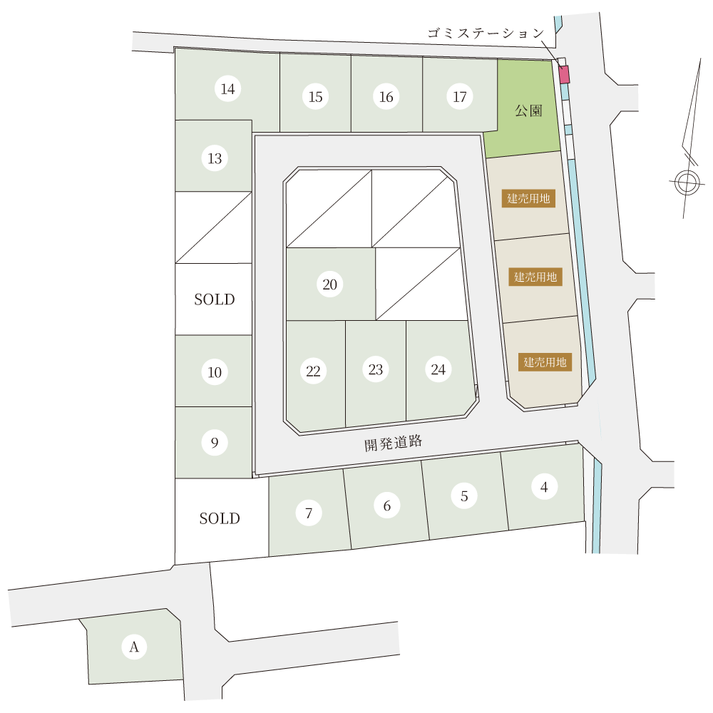 笹沖ウィンザーコート：区画図