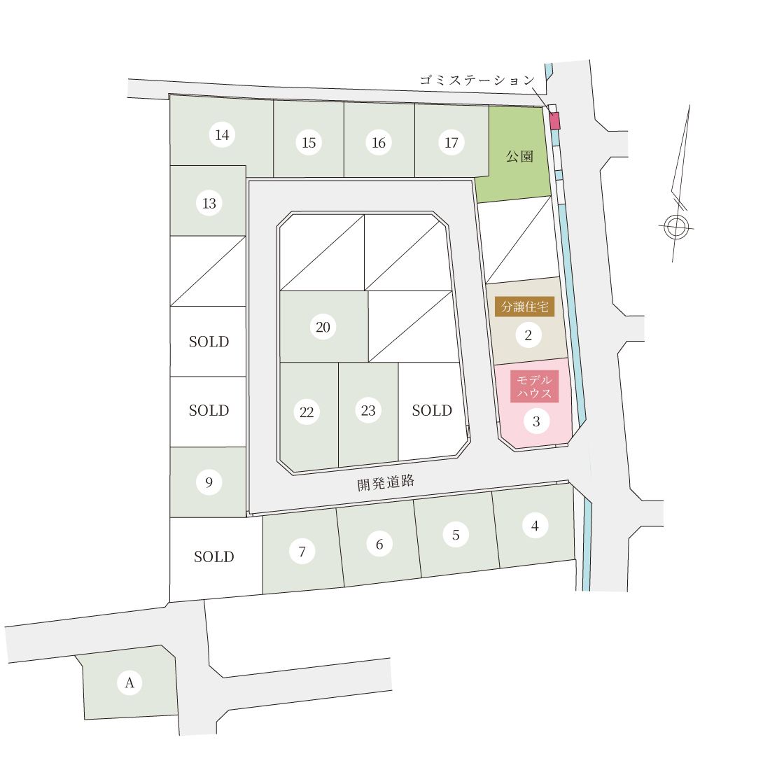 笹沖ウィンザーコート：区画図